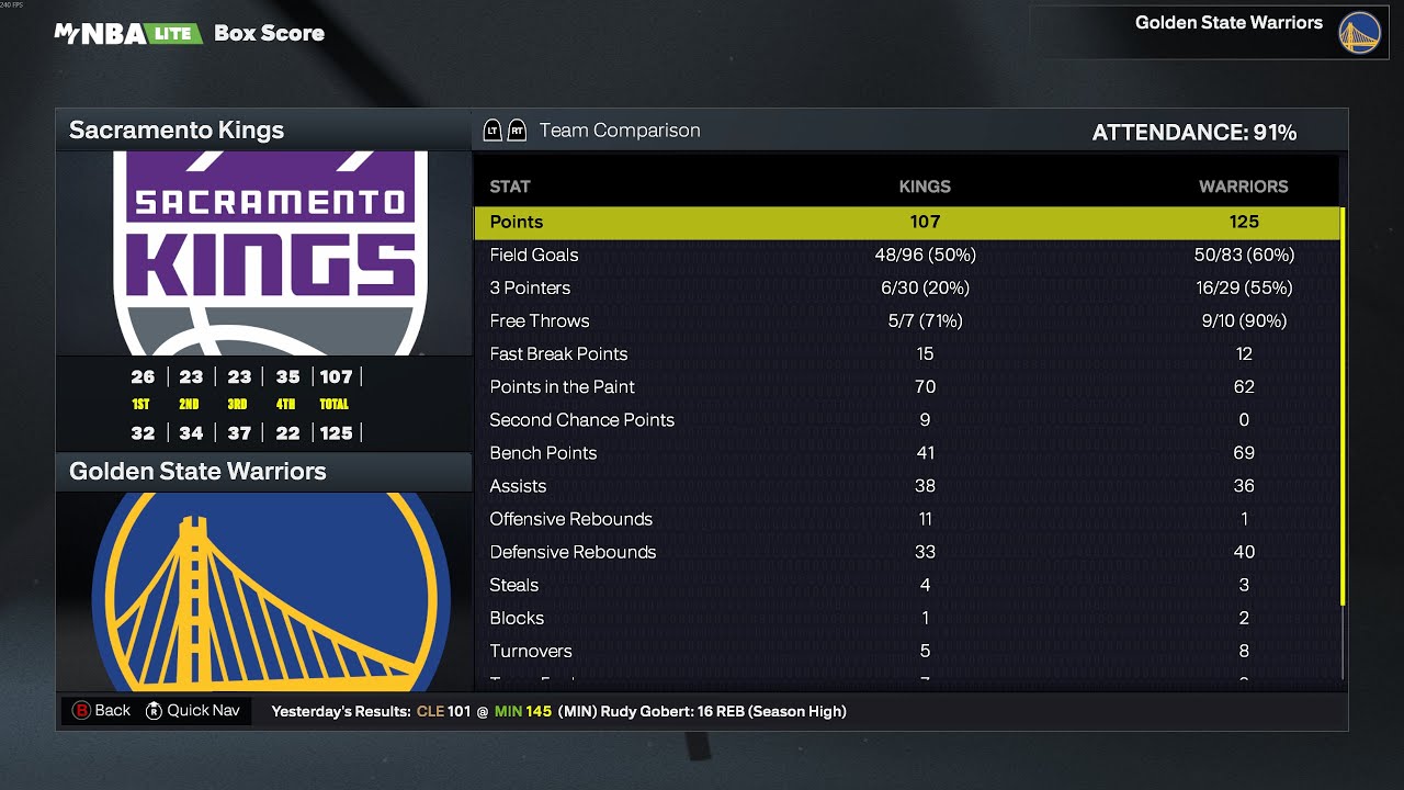 NBA 2K26 Golden State Warriors vs Sacramento Kings (PC) GAMEPLAY [4K UHD]