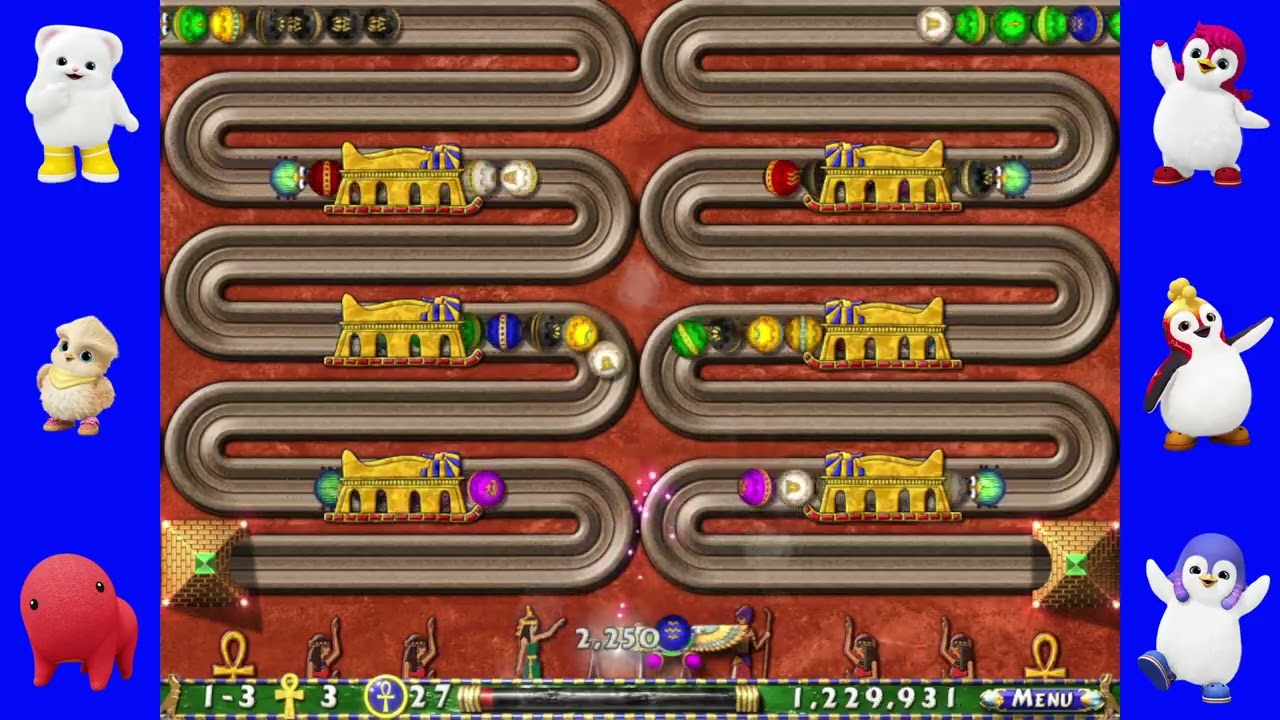 Equisetum Luxor Album Challenge Of Horus Stage 1-3 With 2 Match Balls Part 1/2