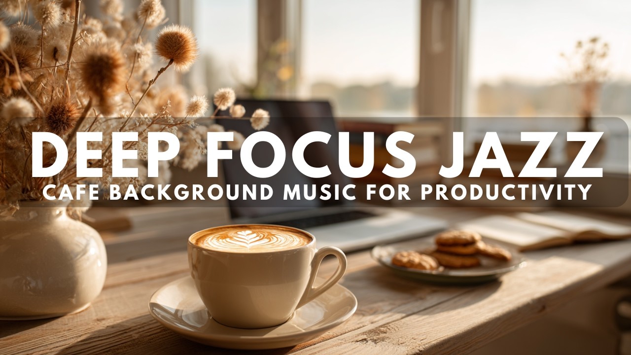 Deep Focus Jazz & Study | Cafe Background Music for Productivity
