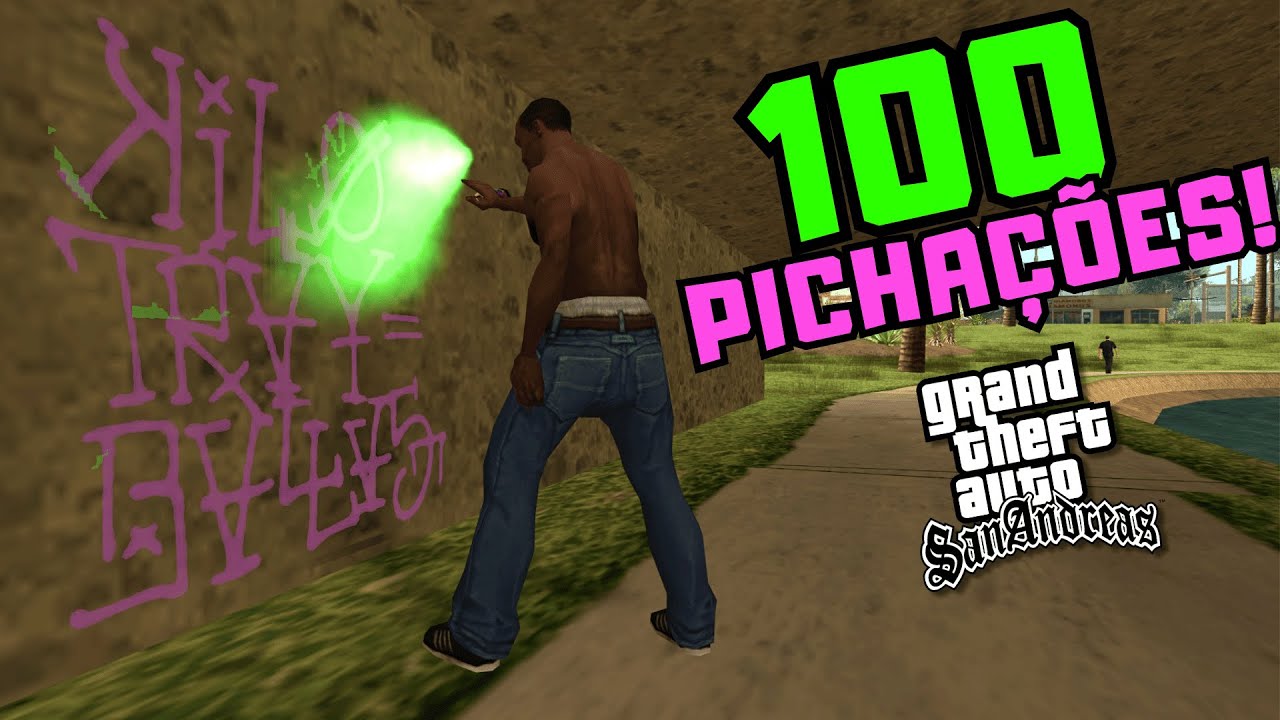 FIZ as PICHAÇÕES do GTA San Andreas ANTES da PRIMEIRA MISSÃO!