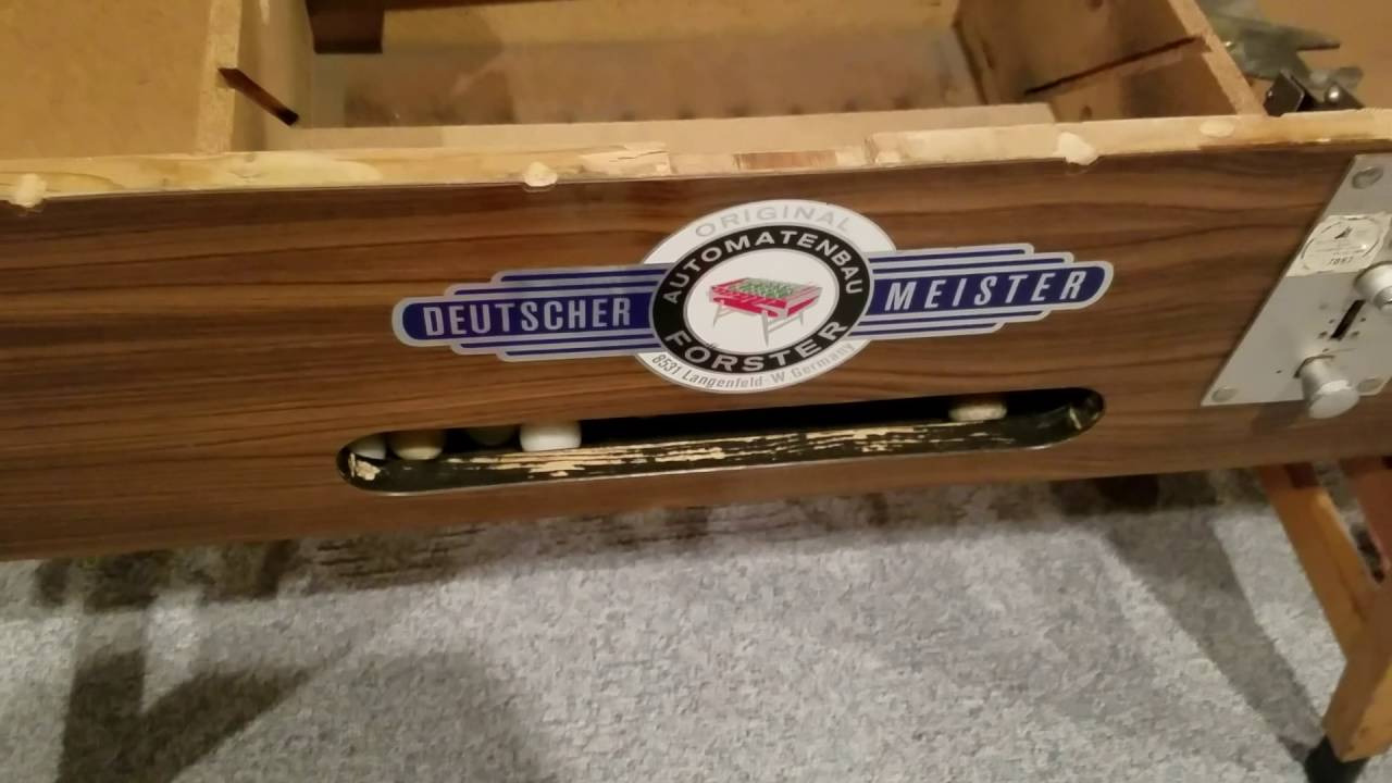 1980's Deustcher Meister Foosball Table