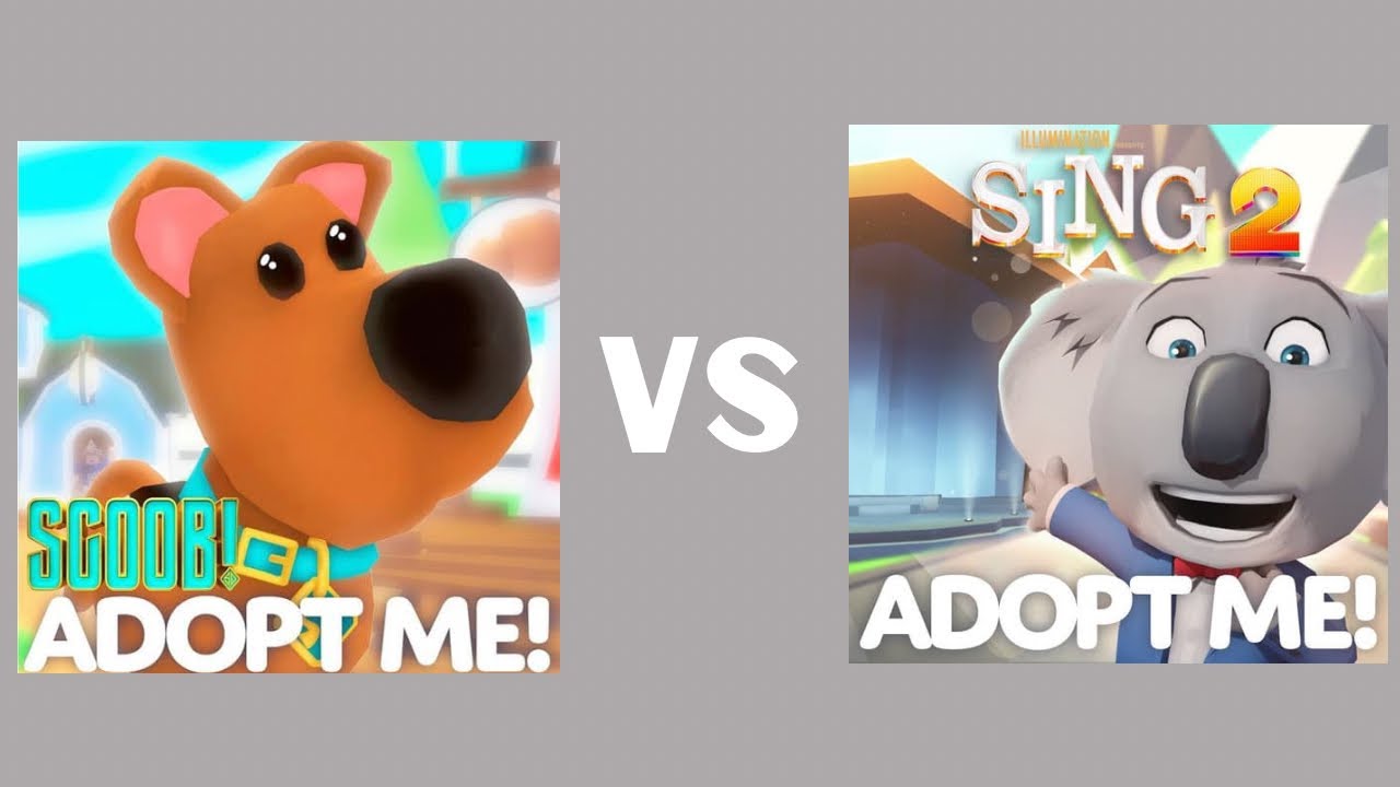 Scoob vs Sing 2 Event Comparison! | Roblox Adopt Me