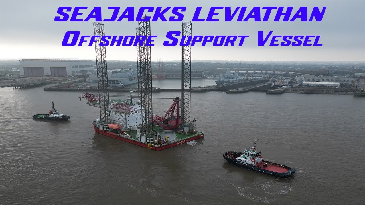 Seajacks Leviathan - Off Shore Support Vessel going in to Cammell Laird  29th November 2022
