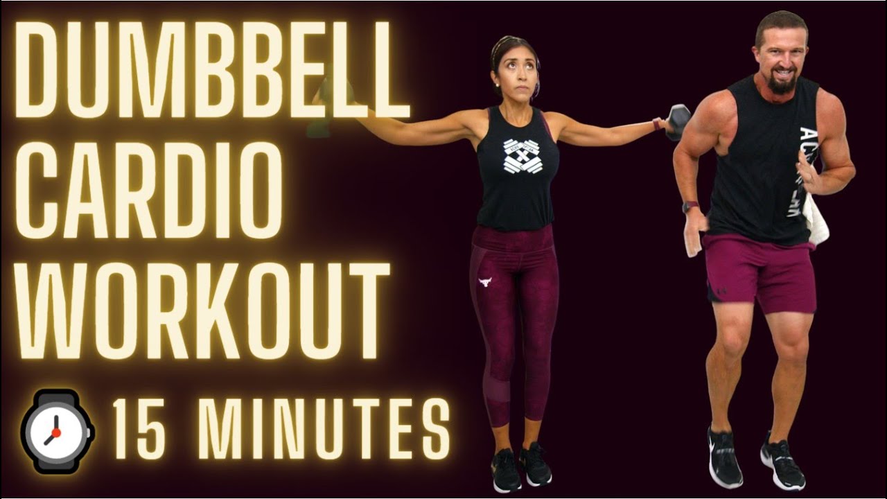 15 Minute Dumbbell Cardio Workout [Full Body Dumbbell Workout]