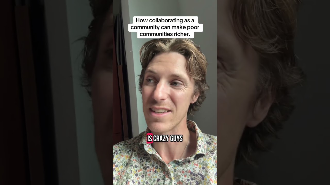 The one thing that is keeping poor communities poor is the fact that people drag each other down