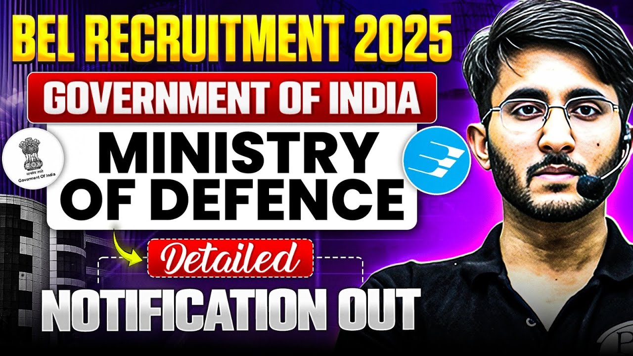 BEL Trainee Engineer Recruitment 2025 | Ministry Of Defence | Salary | Eligibility | Full Details