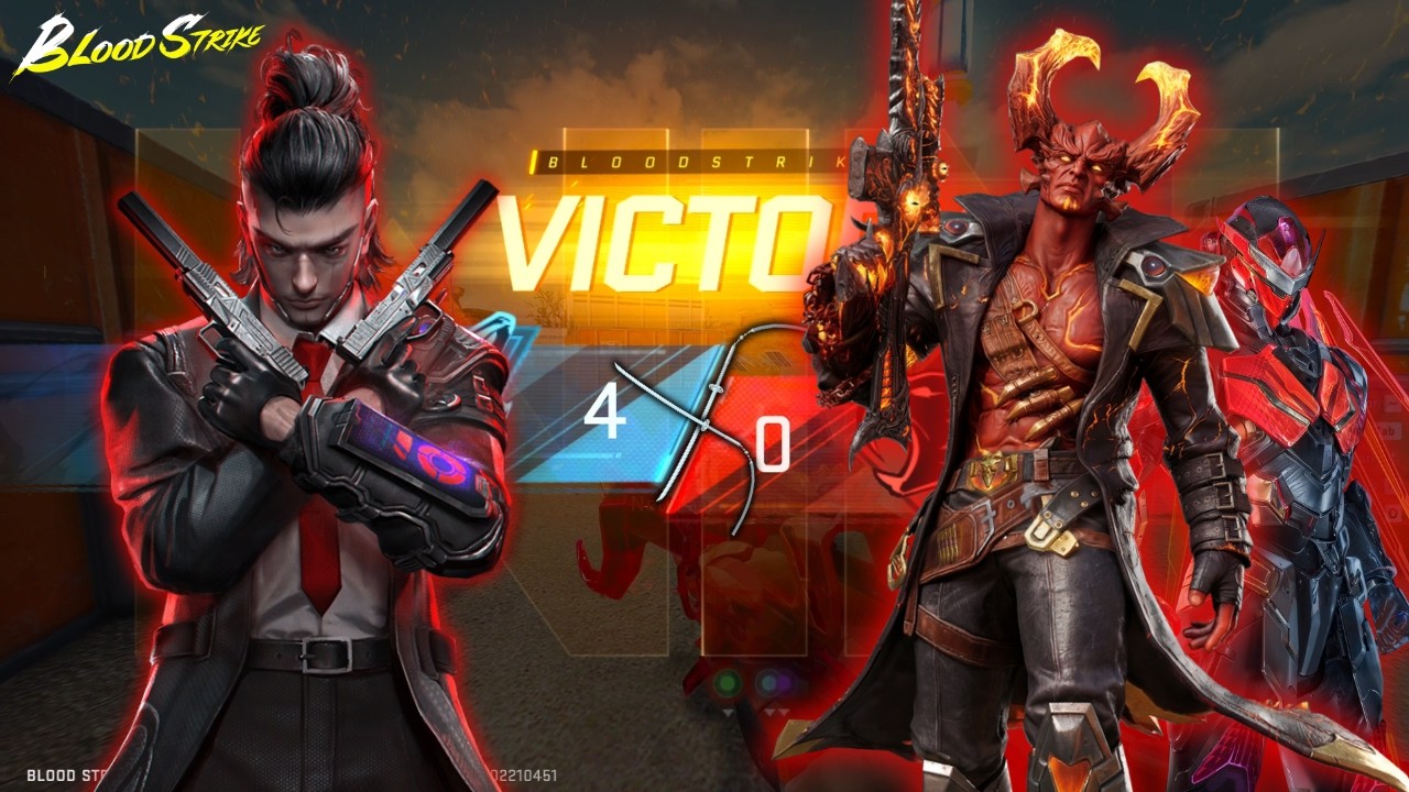 The #1 Duo DESTROYING Squad Fight 1vs4 in Blood Strike INSANE High Kill Gameplay No Commentary