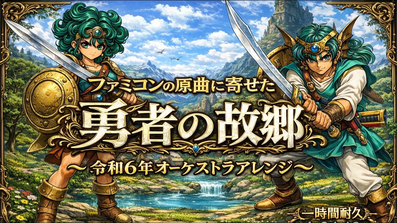ドラクエ４の神曲『勇者の故郷』ファミコン原曲に寄せたオーケストラアレンジ（一時間耐久）