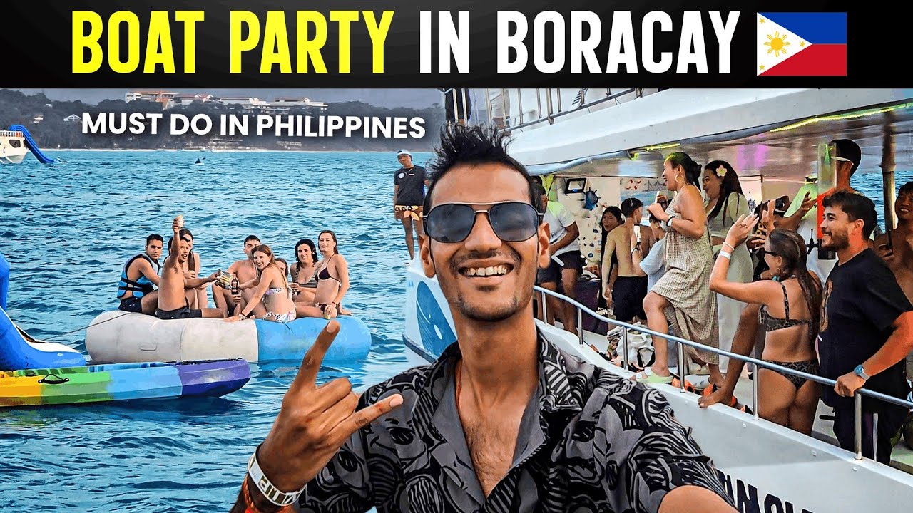 The Best Yacht Party in Philippines 🇵🇭 | Boracay island tour.