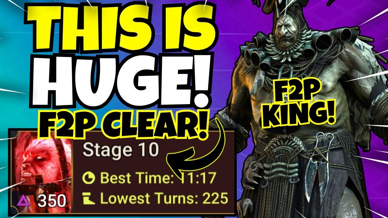 БЕЗУМНОЕ F2P прохождение Fire Knight 10 HARD &mdash; МАКСИМАЛЬНО БЮДЖЕТНО!!! [Raid: Shadow Legends]