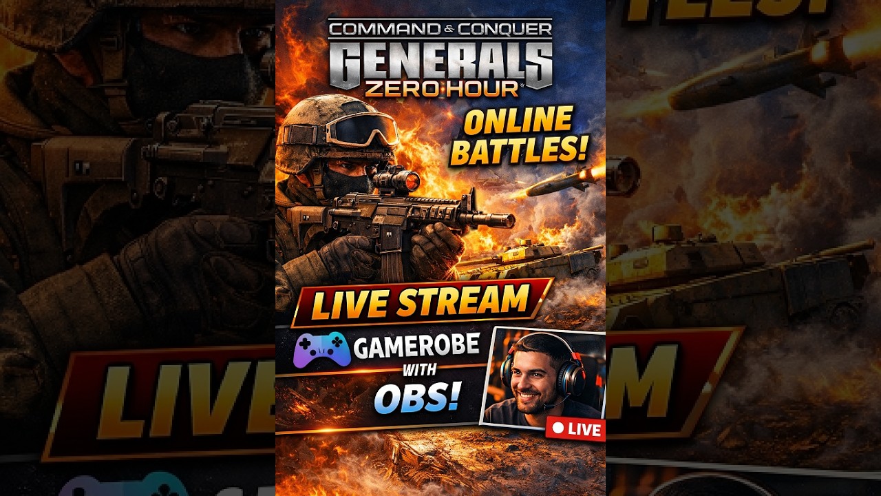 C&C Generals Zero Hour Online 🔴 LIVE | Intense RTS Battles | Gamerobe