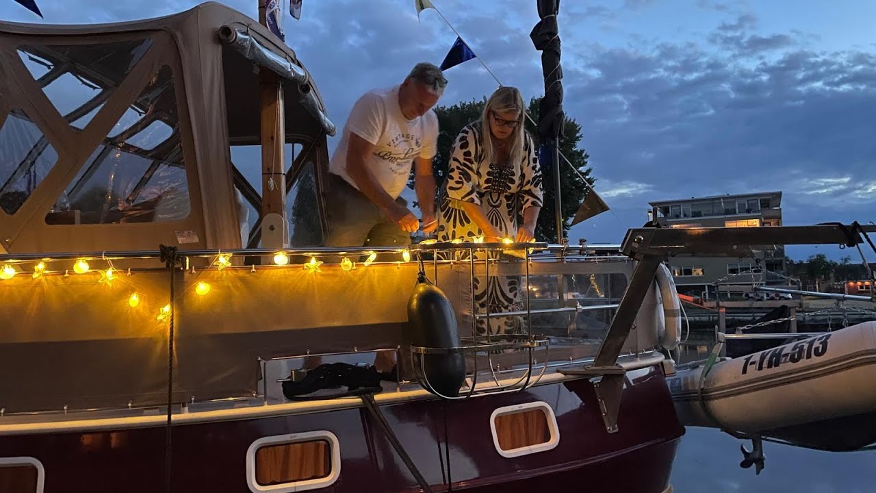 We varen van Burdaard naar Dokkum.