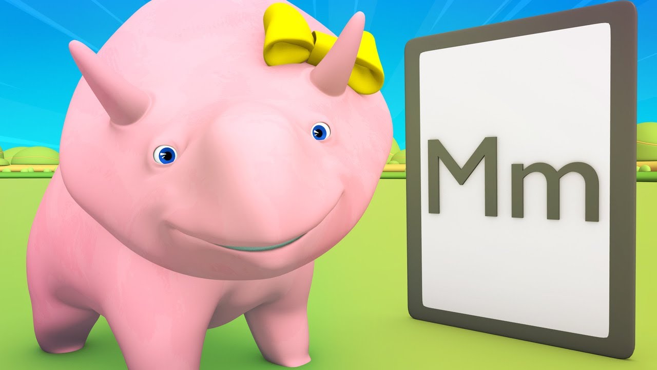 Educational cartoon - Learning about the ALPHABET: K &rarr; N - Learn with Dino