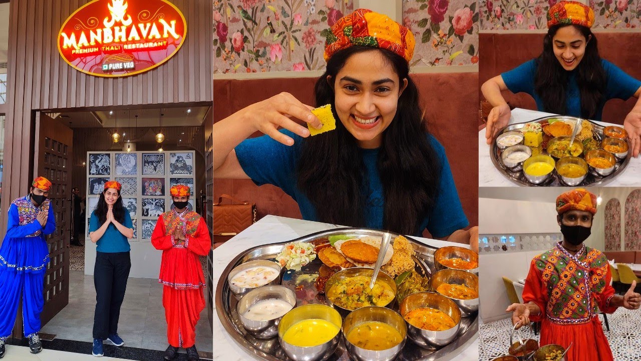 UNLIMITED FOOD🤩😋|RAJESTHANI|GUJARATI FOOD IN LUCKNOW| MANBHAVAN RESTAURANT @kavitakaparwanofficial