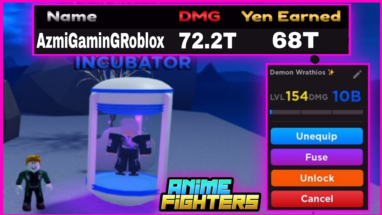 Incubator 1 Day!!! Trial 86 Room Got A Lot Of Yen In Anime Fighters Simulator