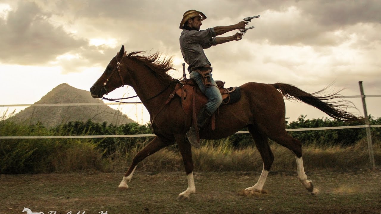RAMONSTUNT - HORSE COWBOY & GUN SPINNING