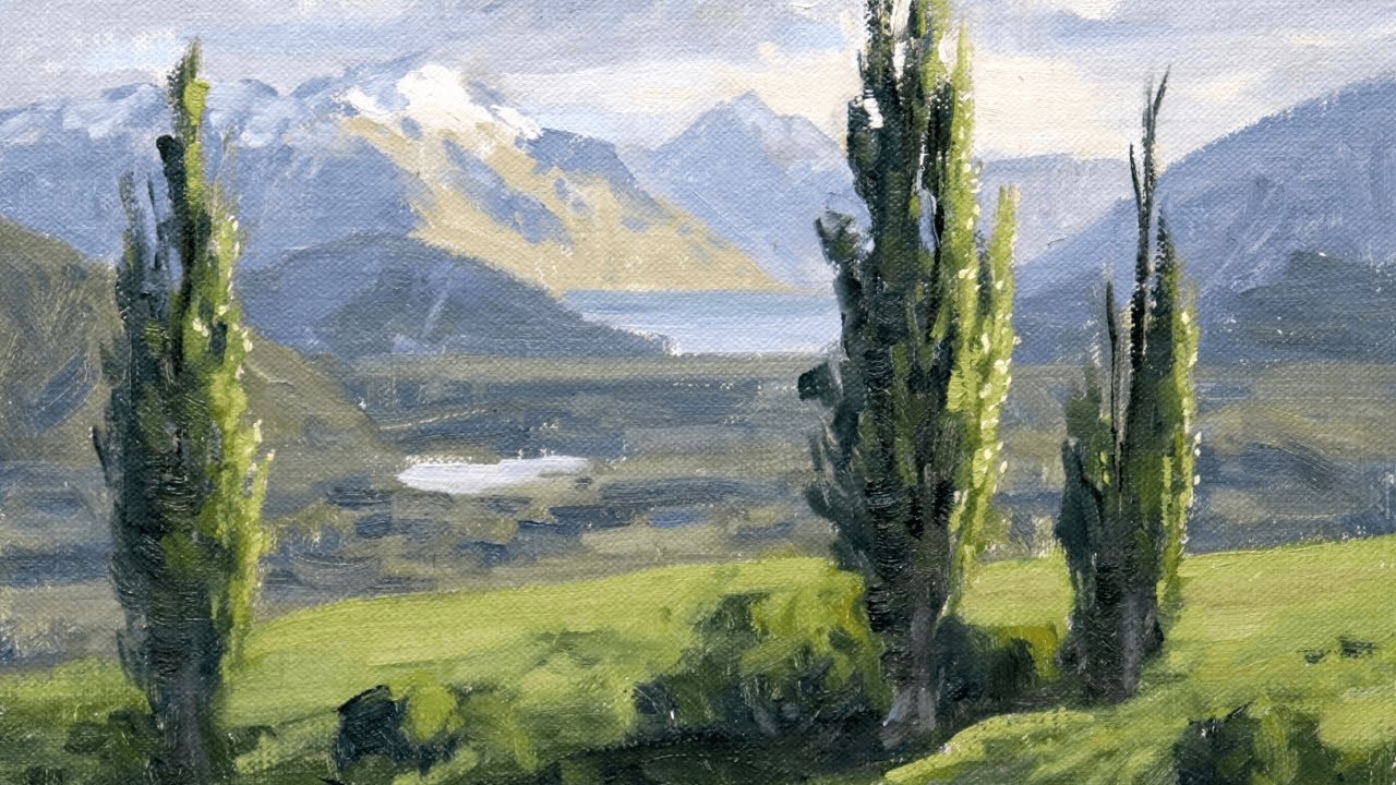 I Painted TREES That Made MOUNTAINS Disappear Into the Distance