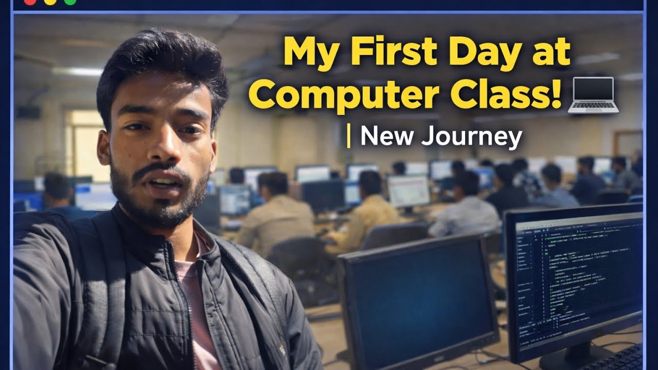 How To  My First Day at Computer Class! 💻 | New Journey🤗 #Anshu Rajwade vlog 