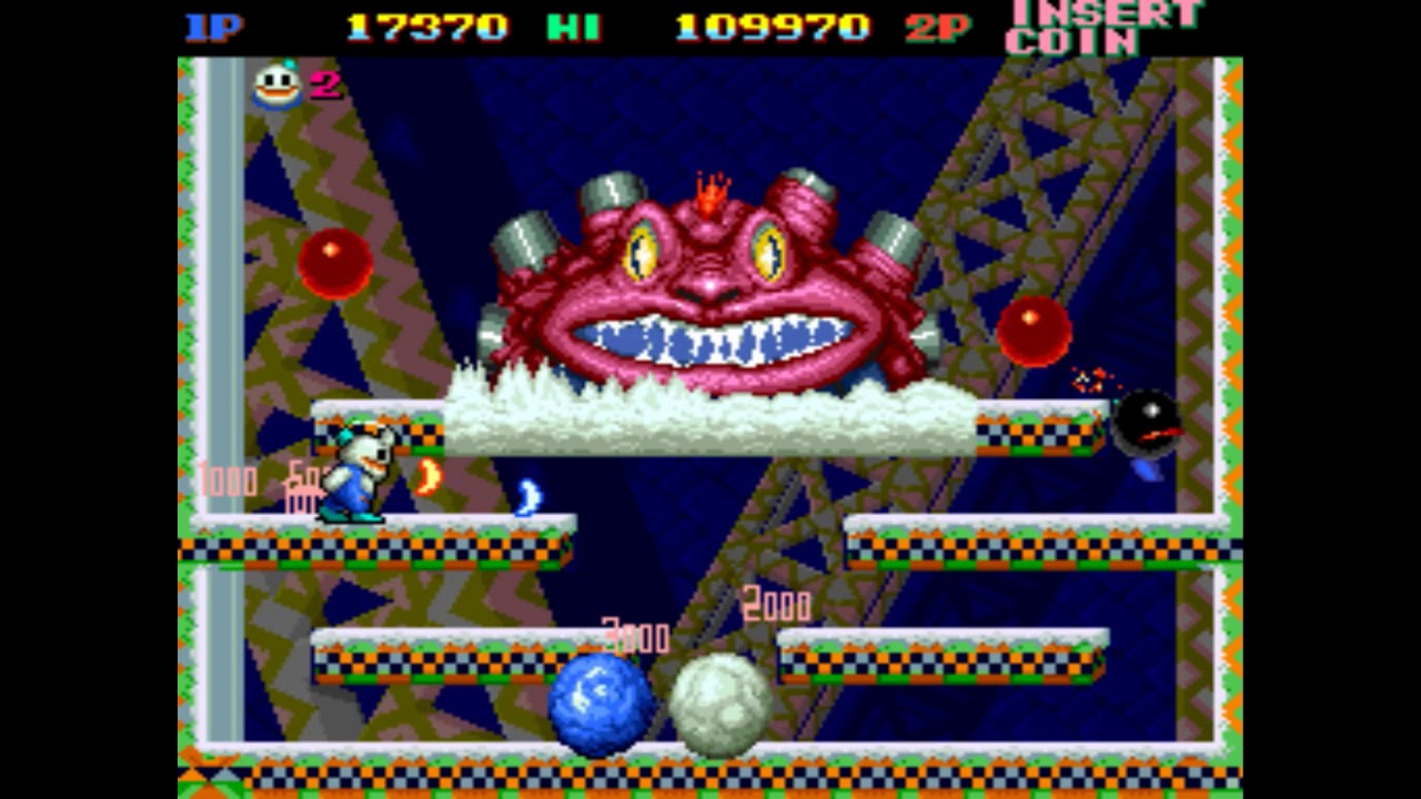 Snow Bros. - Nick & Tom - 1990 [Arcade] All Stages