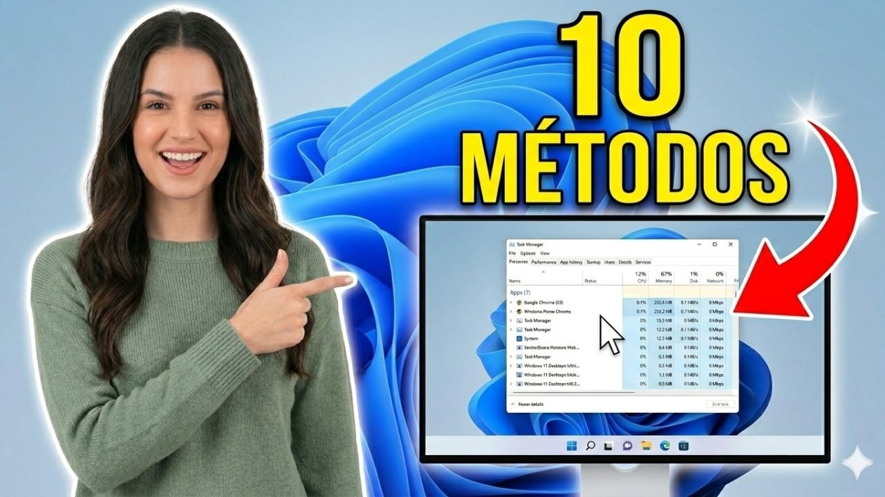 🚀 10 Formas de ABRIR el ADMINISTRADOR DE TAREAS en Windows 11 (Incluso si se congela)