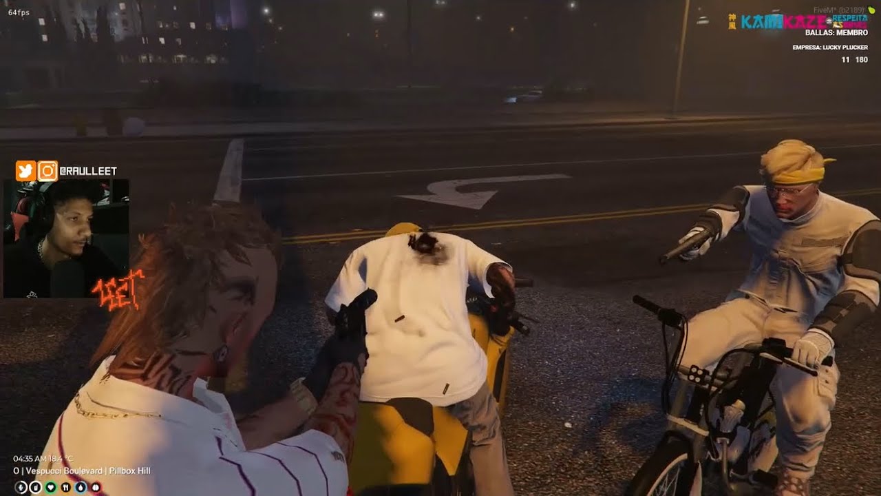 VAGOS TENTARAM SEQUESTRAR O DANTE E SE DERAM MAL [KAMIKAZE 2.0] GTA RP