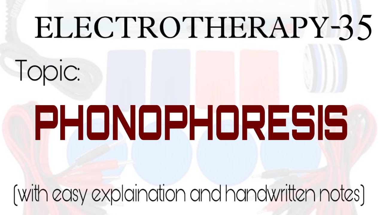 Phonophoresis |Electrotherapy-35 |With easy explaination and handwritten notes.