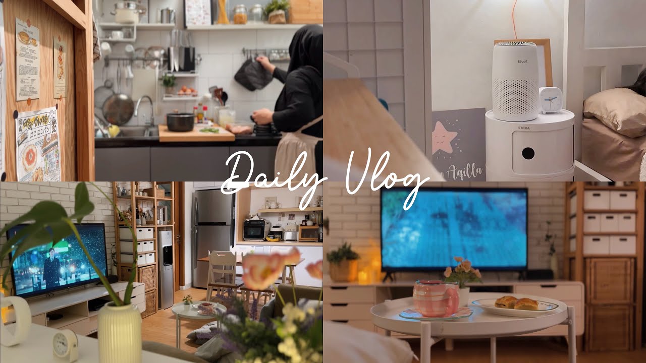 Rutinitas Bersih-Bersih Rumah || Menjaga Udara Rumah Agar Tetap Sehat || Nasi Hainan Rice Cooker