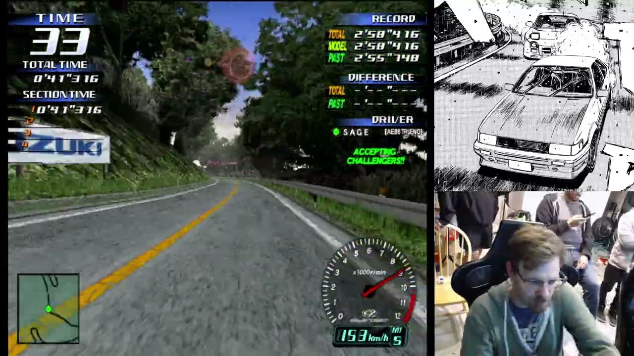 Initial D Arcade Stage Ver.3 — Time Attack JJ AE86 Akina DH Dry 2'58