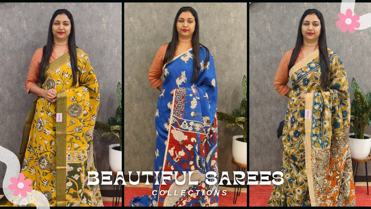 Kota and Kalamkari Silk Saree's Collections ✨ Shop Now 🛍
