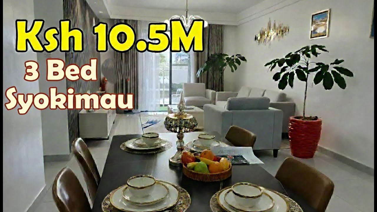Обзор современной 3-комнатной квартиры в Сиокимау за 10,5 млн кенийских шиллингов | Всего 2 минут...