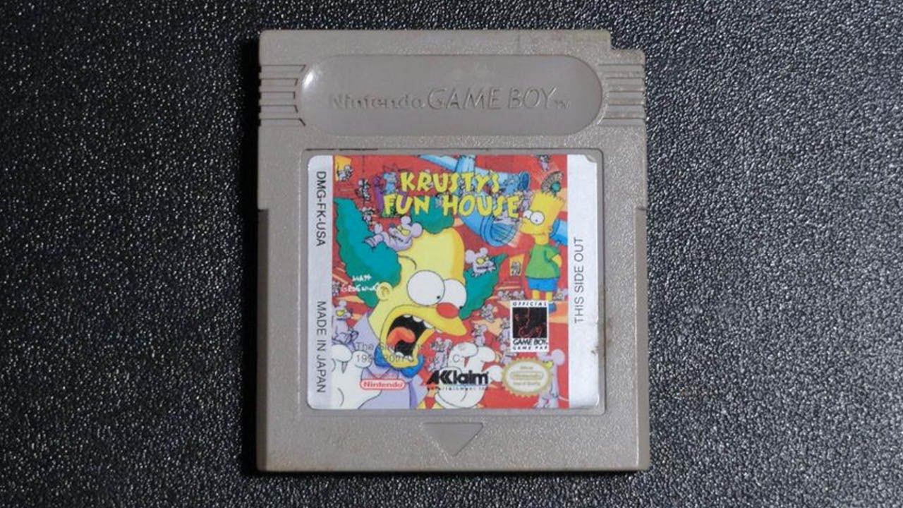 CGR Undertow - KRUSTY'S FUN HOUSE review for Game Boy