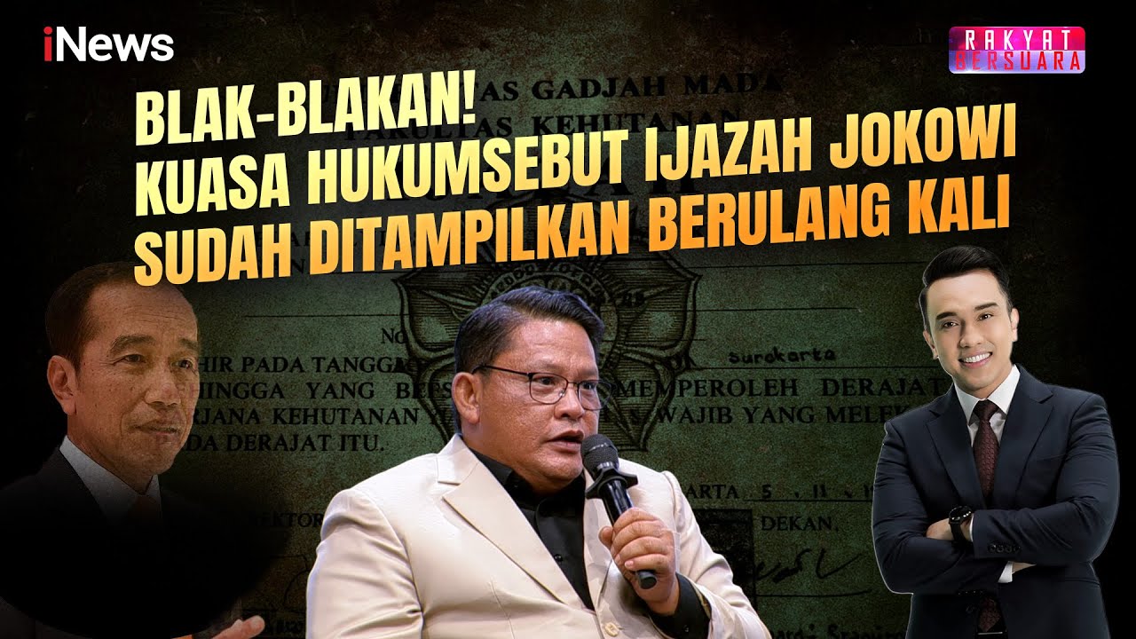 Kuasa Hukum: Ijazah Jokowi Sudah Berkali-kali Ditunjukkan, Apakah Polemik Selesai? | RakBer 25/11