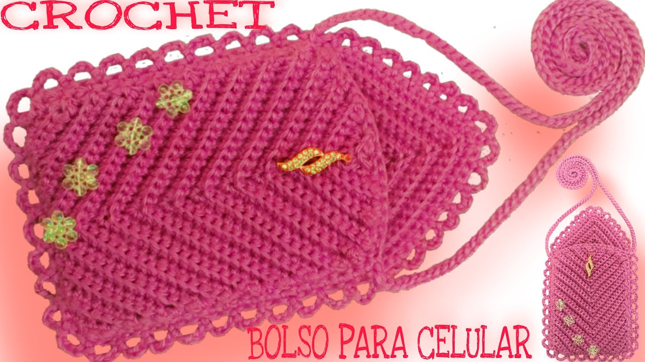 Bolso/Estuche para CELULAR a crochet muy fácil (INCREMENTA TUS VENTAS)