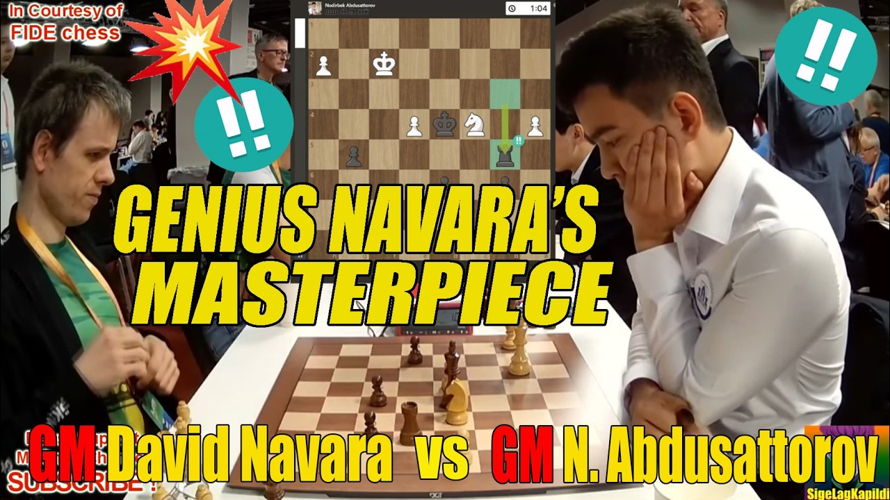 GM David Navara vs GM Nodirbek Abdusattorov 🔥 | FIDE World Rapid Team Championship 2025