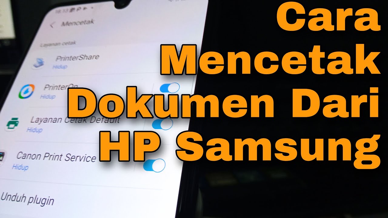 Cara Print Lewat HP Samsung Galaxy ke Semua Merek Printer M32 M21 A03S M12 M42 M22 One UI 3.1