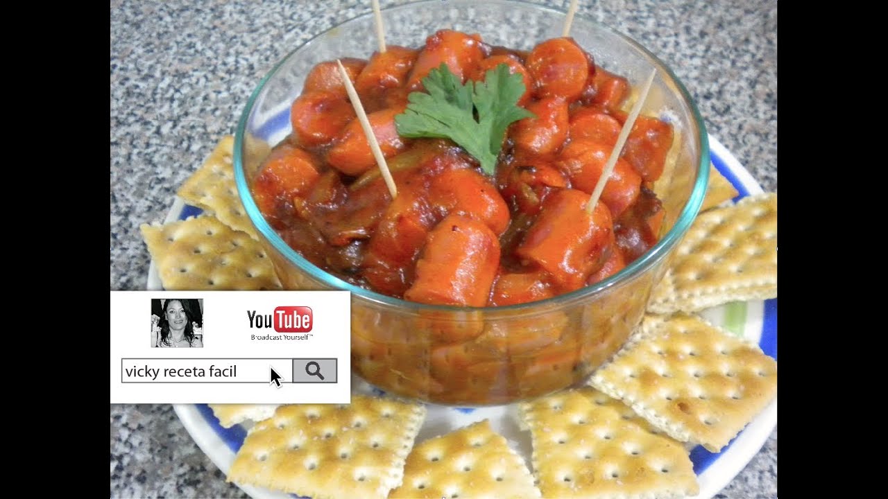BOTANA DE SALCHICHAS A LA DIABLA | Vicky Receta Facil
