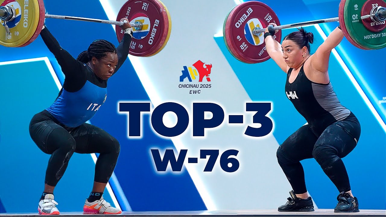 Women’s 76 kg | TOP 3 Totals Recap | 2025 EWF Senior Championships – Chișinău