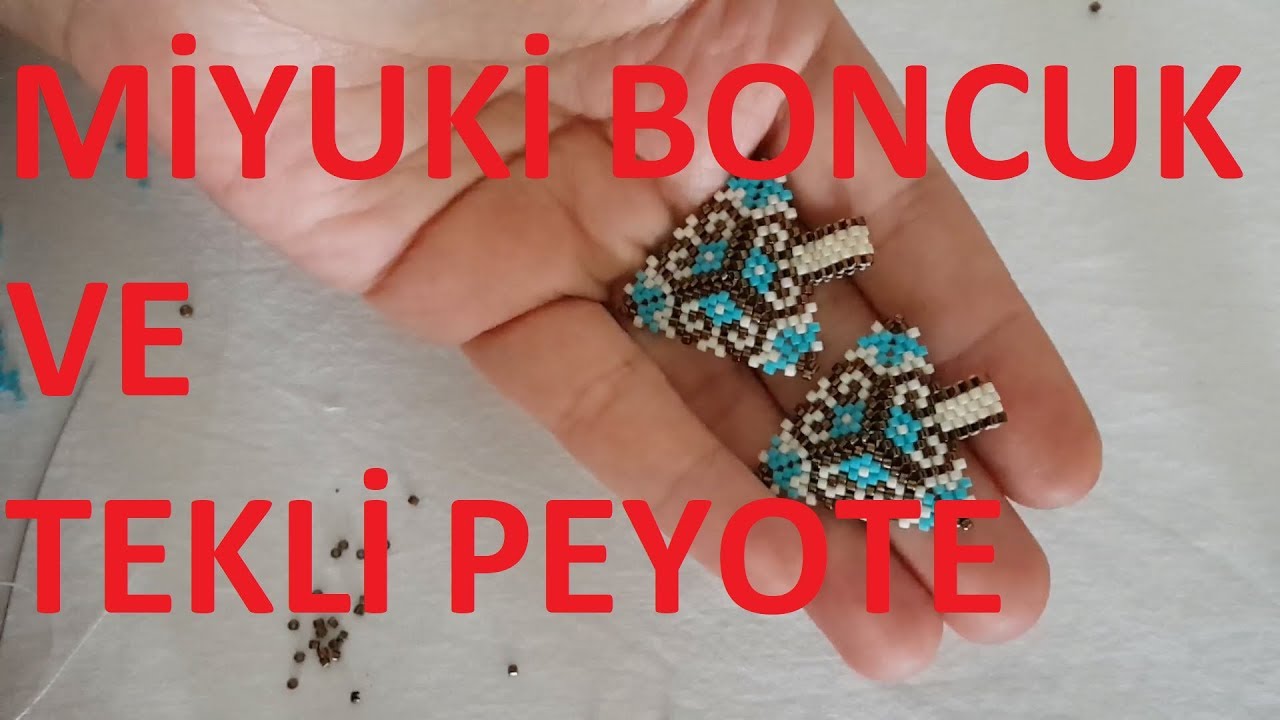Miyuki muska yapılışı ve tekli peyote nasıl yapılır?#DIY