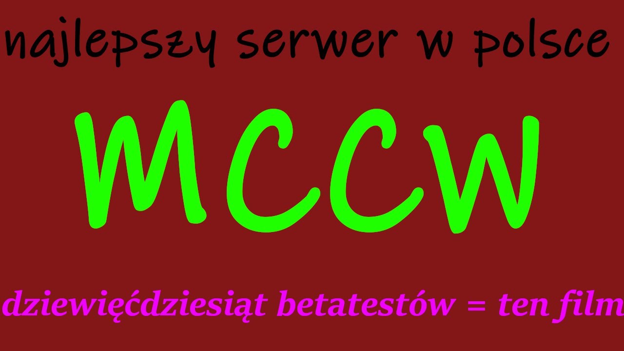 MCCW po 99 betatestach | mccw.pl | craftwars.pl