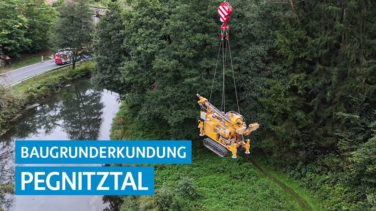 Baugrunderkundung an Eisenbahnbrücken im Pegnitztal