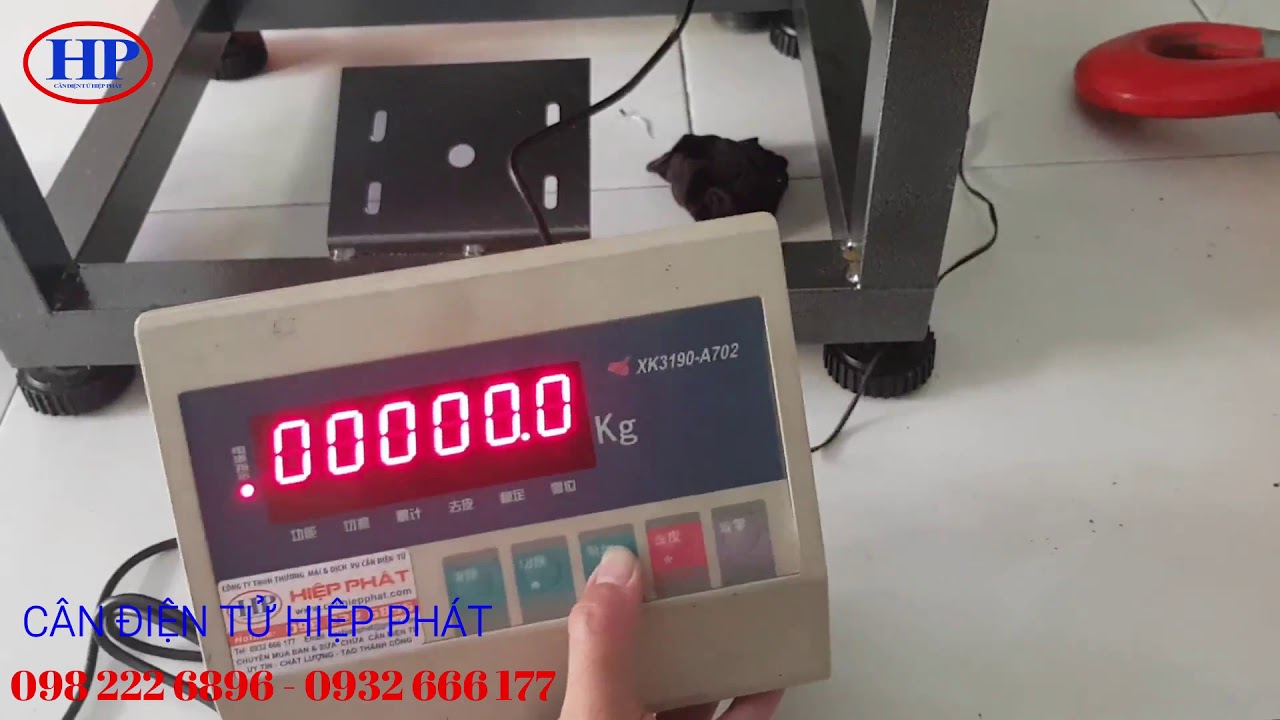 Hướng dẫn canh chỉnh hiệu chuẩn cân điện tử XK3190-A7 | Cân Hiệp Phát