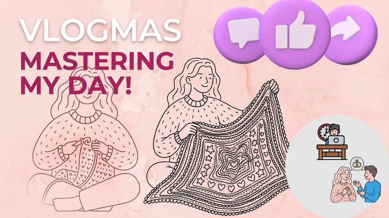 VLOGMAS - Work day, Plans with fianc&eacute;e, Crocheting |