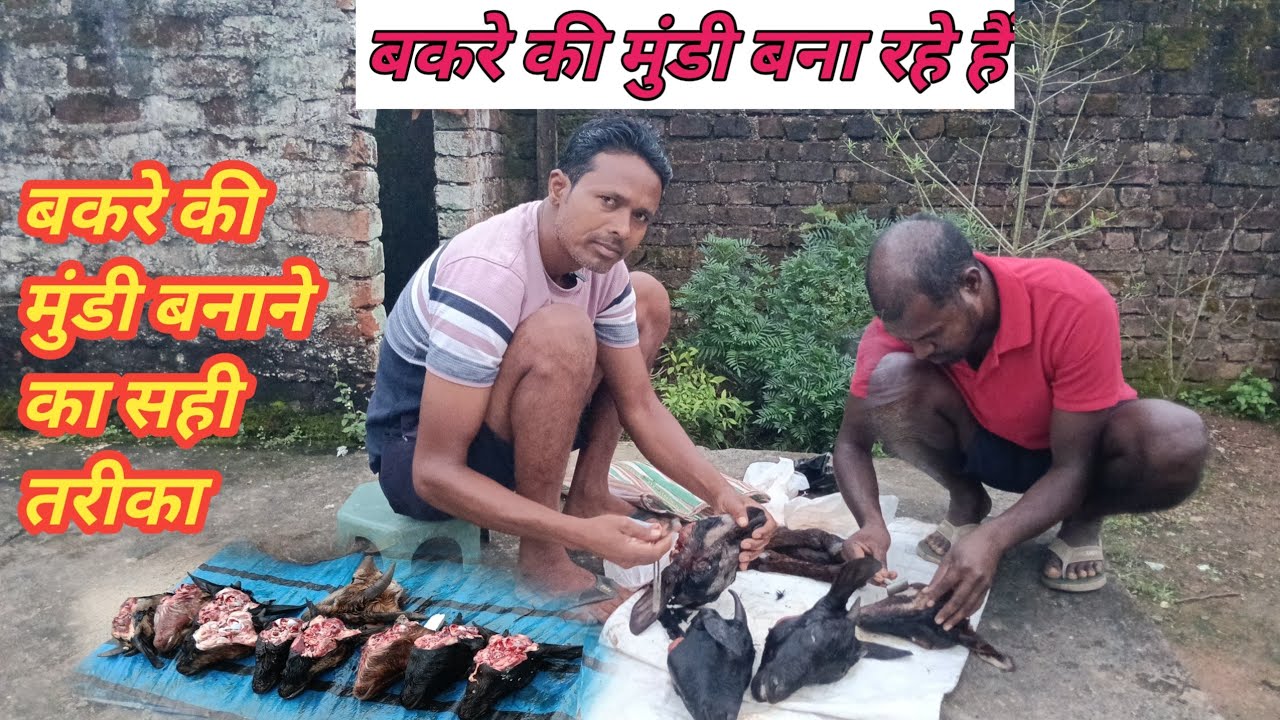 बकरे की मुंडी बनाने की सही तरीका // familyvlogsvideo \\ dailylaifvlogd