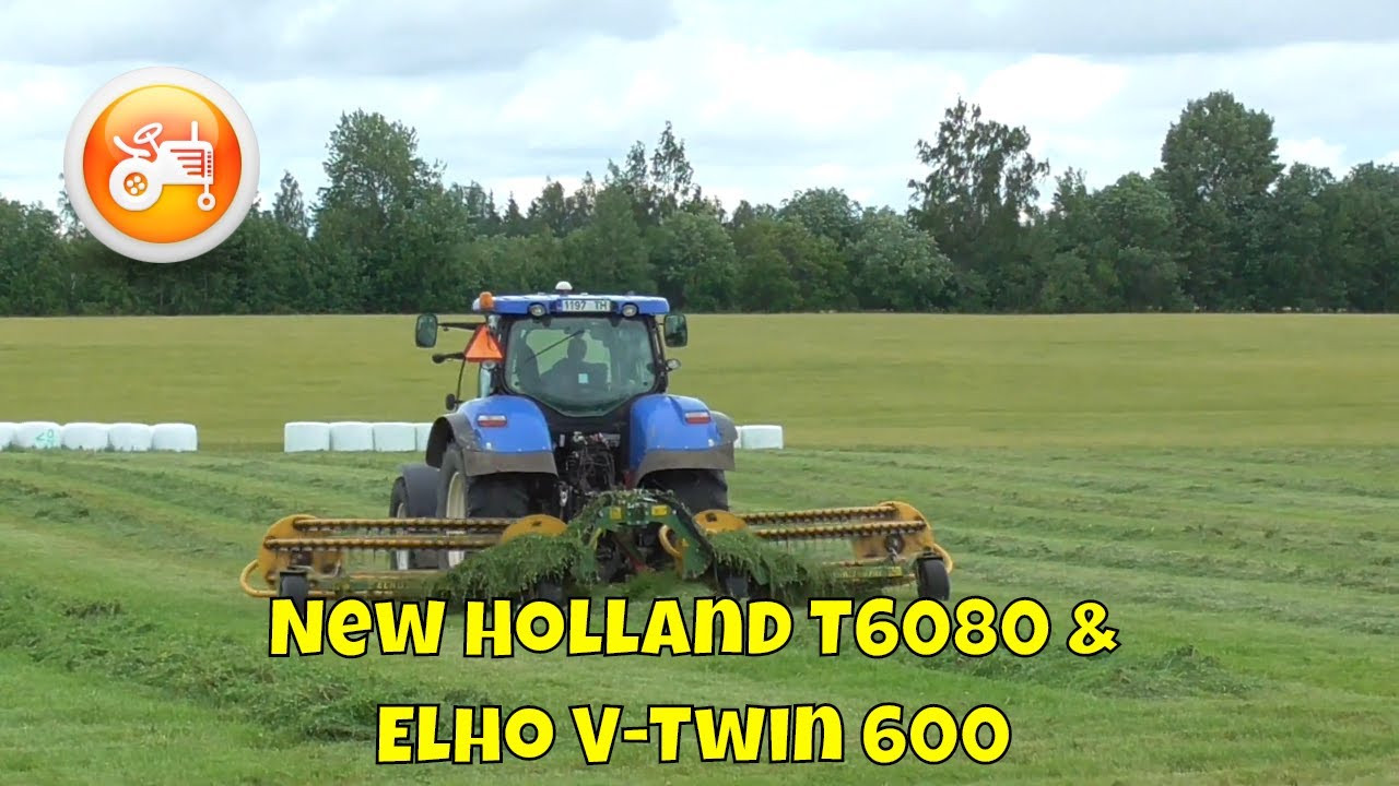 Silage 2020 | New Holland T6080 & Elho V-Twin 600 rake