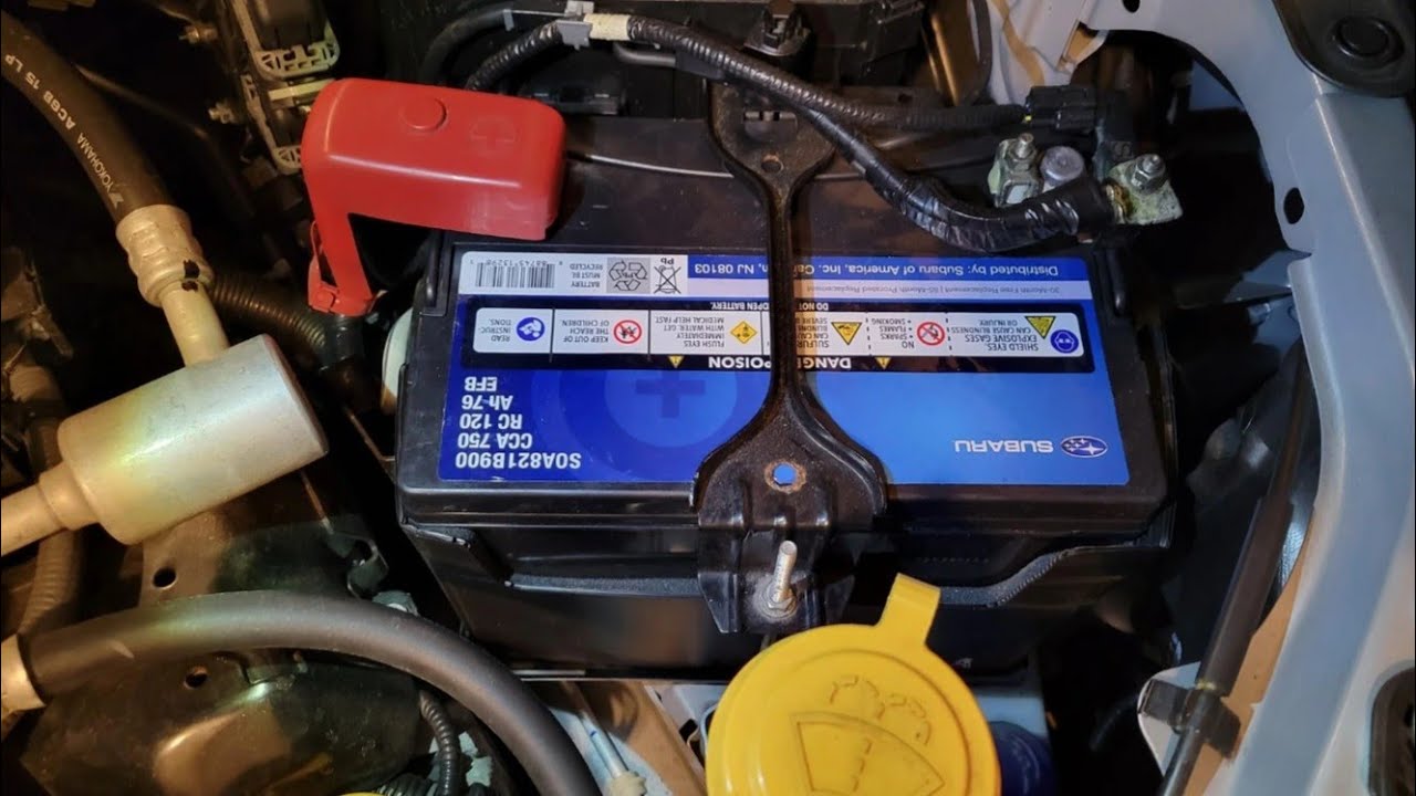 Замена аккумулятора SUBARU