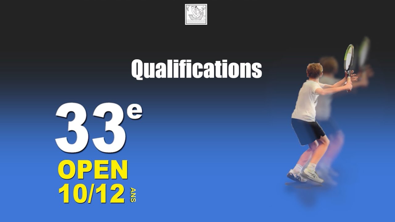 TCBB- 33e Open 10/12 : Les qualifiés pour le tableau finale 12 ans ...