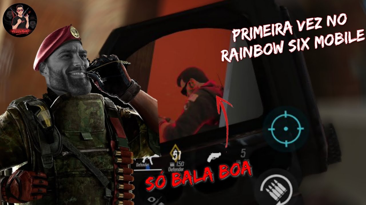 JOGANDO RAINBOW SIX MOBILE PELA PRIMEIRA VEZ - SO BALA BOA 