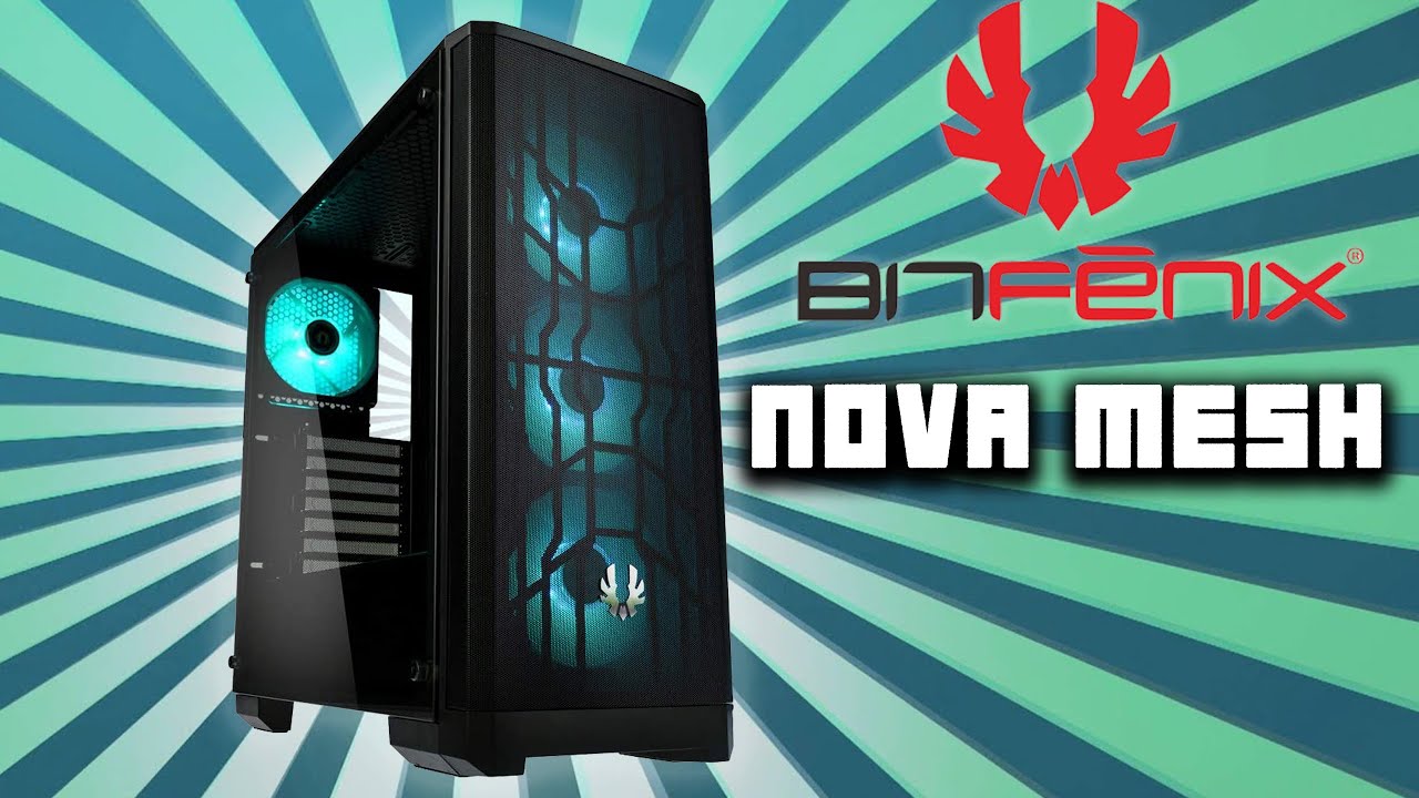 BitFenix NOVA MESH TG Timelapse With 4 ARGB Fans!!