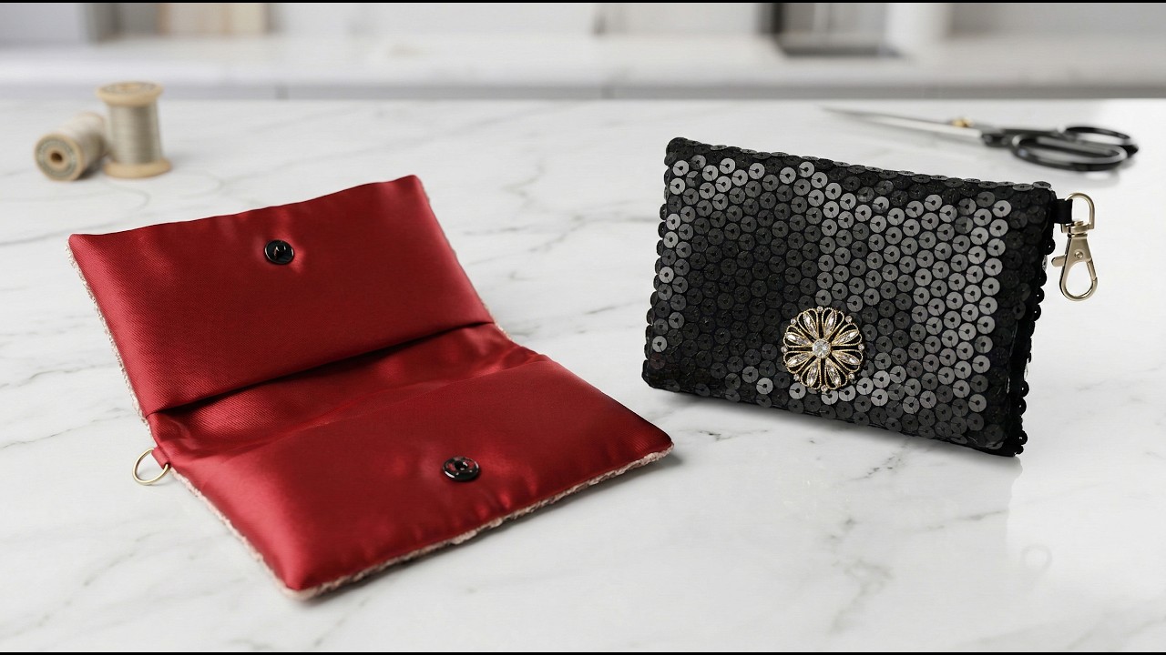 3 COMPARTMENTS WALLET  - HOW TO MAKE, STEP BY STEP