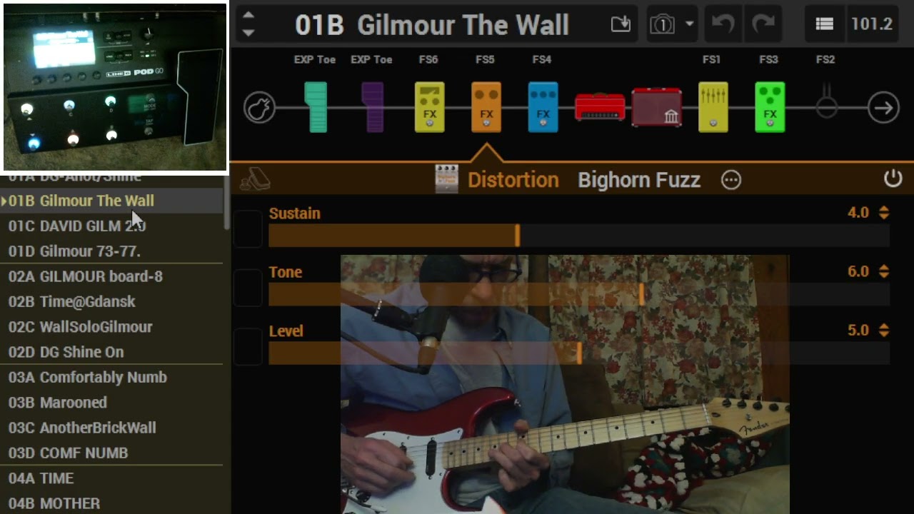 Line 6 Pod Go - Default preset run through PT3